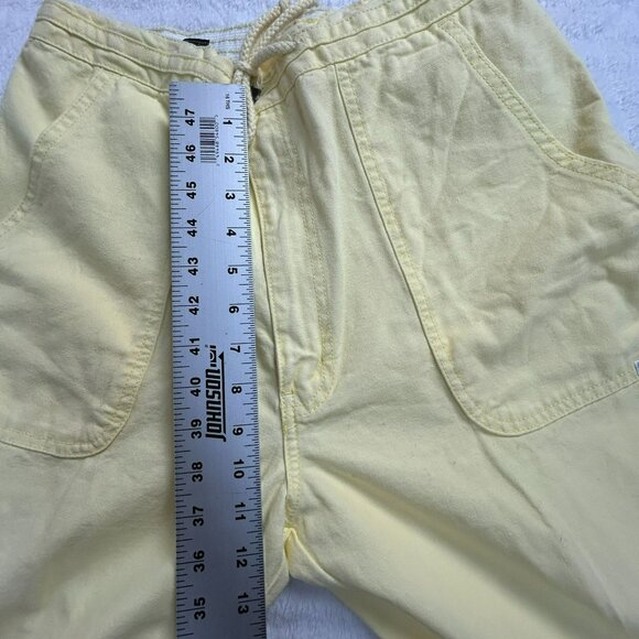 Pacific Coast Highway Women's Fade Out Straight Leg High Rise Pants Yellow 36 - Picture 7 of 9